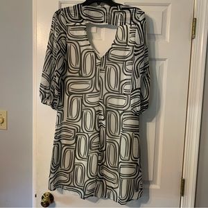 Black and white dress